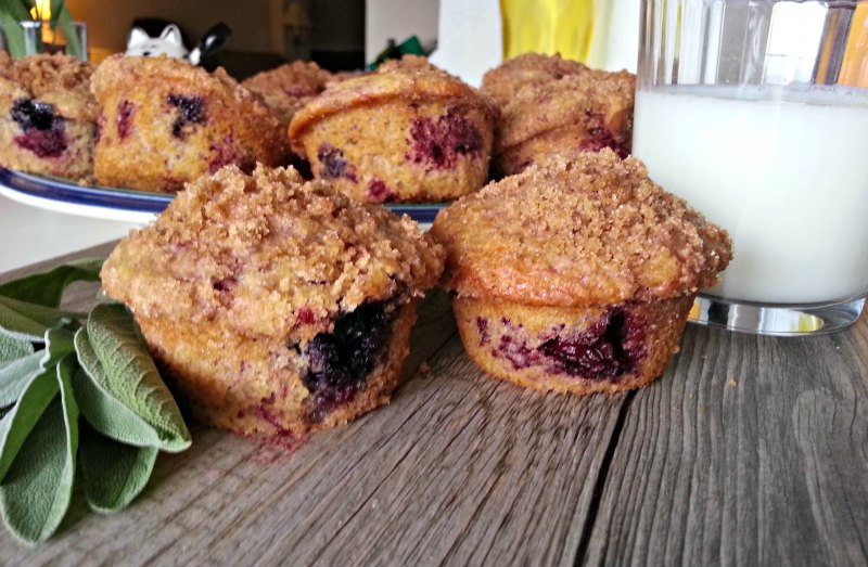 Twin Triple Berry Muffins