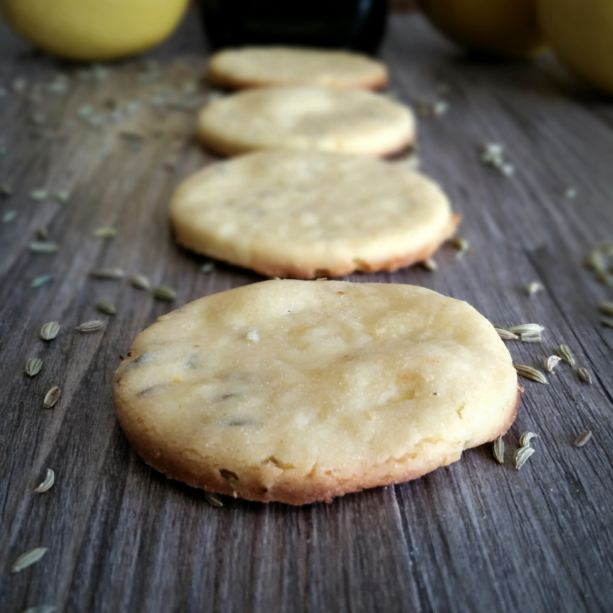 Lemon, Fennel and Olive Oil Shortbread Cookies